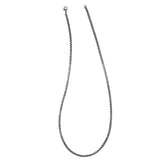 22 Stainless Steel Gun Metal IP Plated 3mm Rounded Box Chain